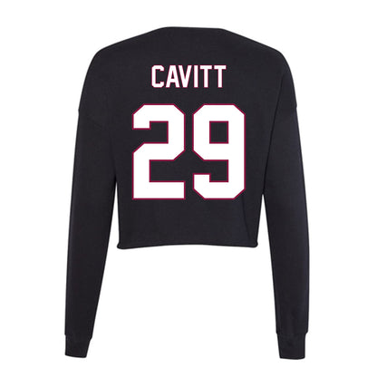 NMSU - NCAA Women's Soccer : Marlee Cavitt - Women's Cropped Crew Fleece-1