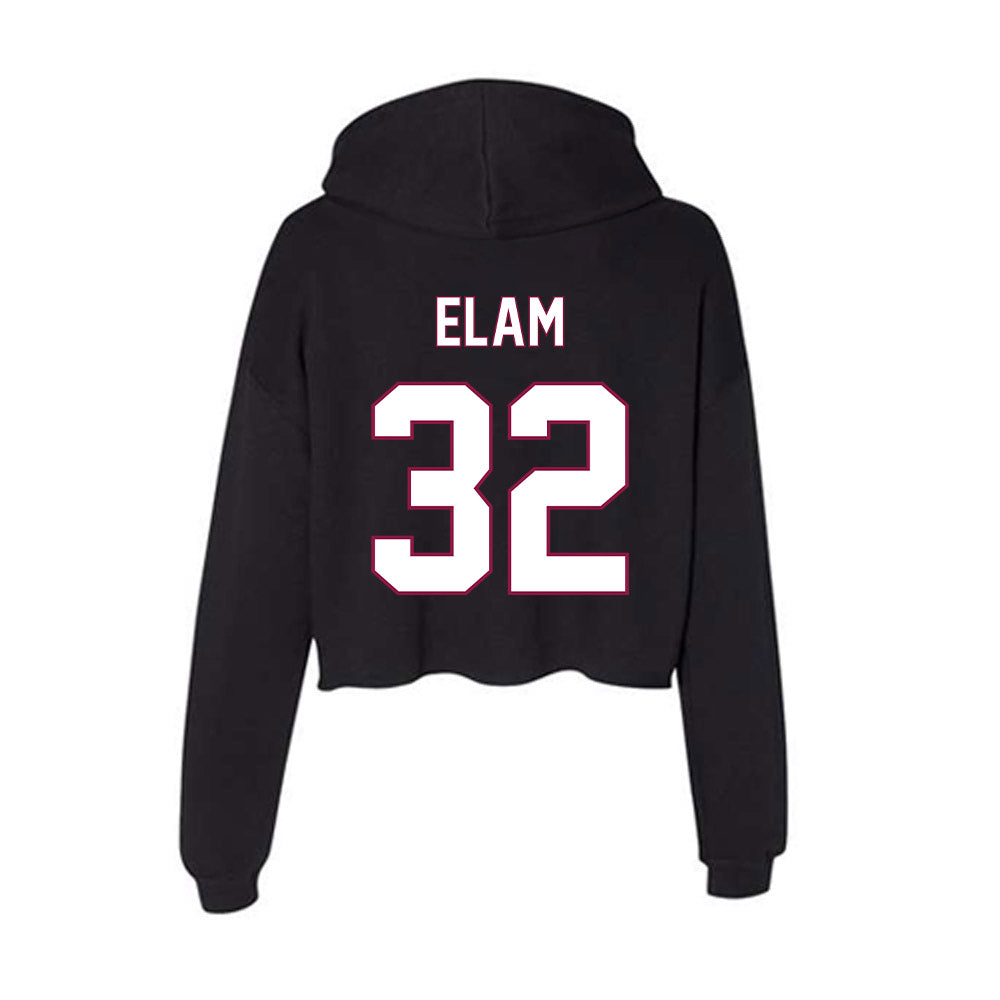 NMSU - NCAA Softball : Devin Elam - Women's Crop Fleece Hoodie-1