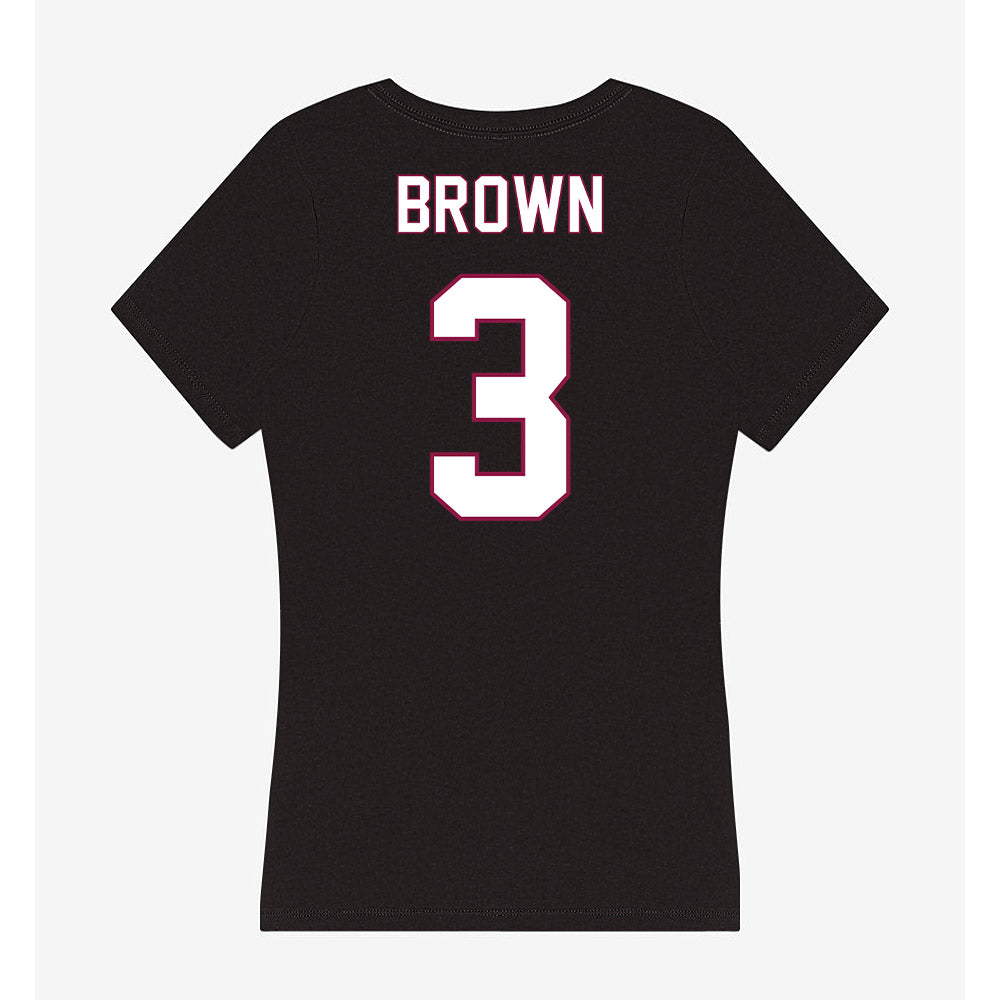 NMSU - NCAA Football : Shawn Brown - Women's V-Neck T-Shirt-1