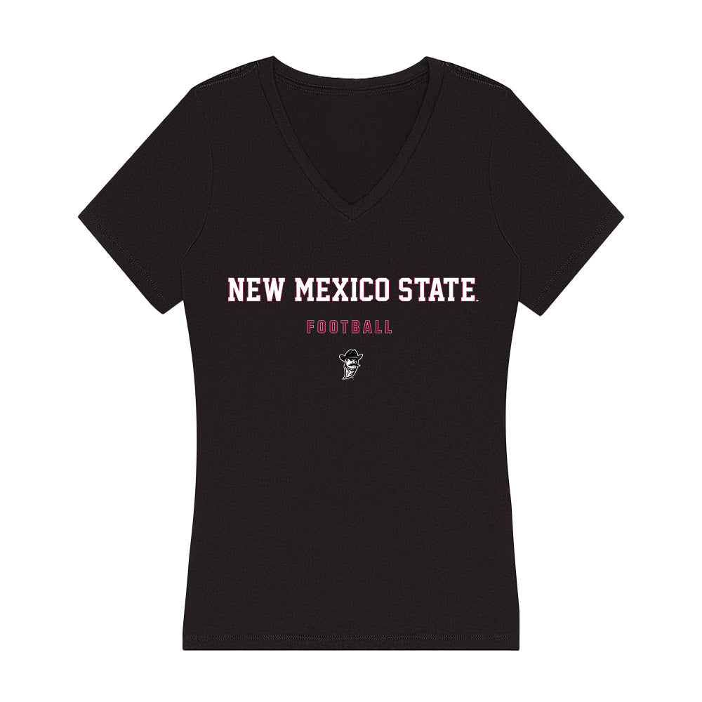 NMSU - NCAA Football : Ahmonte Watkins - Women's V-Neck T-Shirt-0