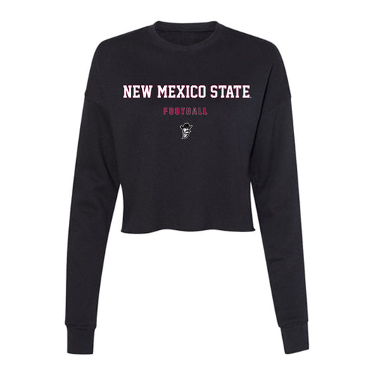 NMSU - NCAA Football : Shamarr Jackson - Women's Cropped Crew Fleece-0