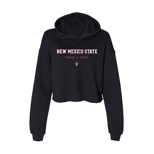 NMSU - NCAA Women's Track & Field : Terice Steen - Women's Crop Fleece Hoodie-0