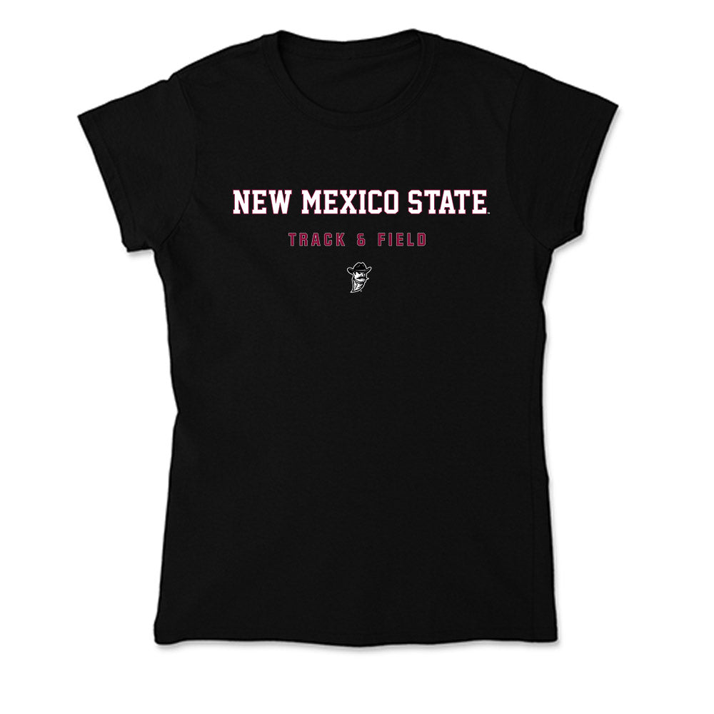 NMSU - NCAA Women's Track & Field : Grace Pendarvis - Soft Style Women’s T-Shirt-0