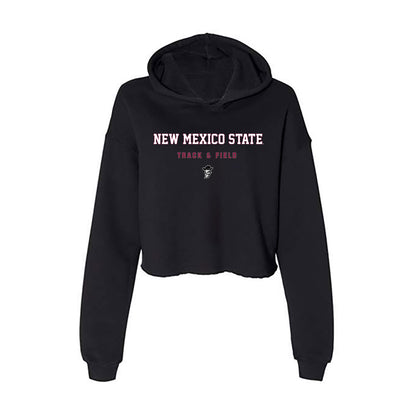 NMSU - NCAA Women's Track & Field : Grace Pendarvis - Women's Crop Fleece Hoodie-0