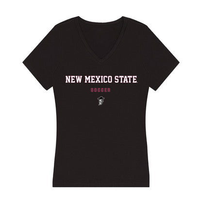 NMSU - NCAA Women's Soccer : Marlee Cavitt - Women's V-Neck T-Shirt-0