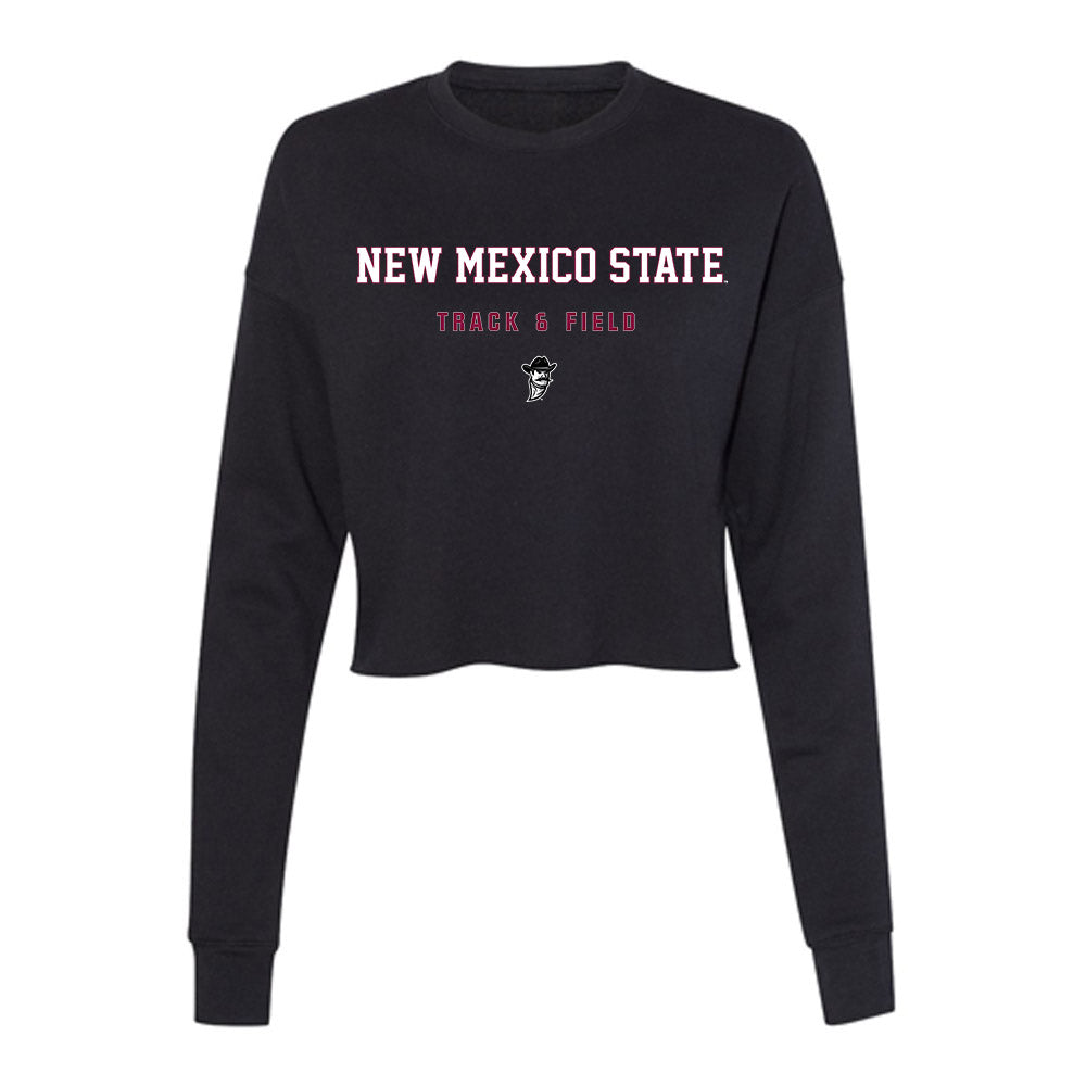 NMSU - NCAA Women's Track & Field : Kamryn Cadle - Women's Cropped Crew Fleece-0