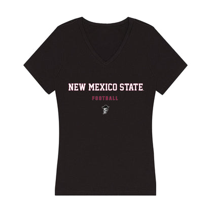 NMSU - NCAA Football : Cooper Sheehan - Women's V-Neck T-Shirt-0