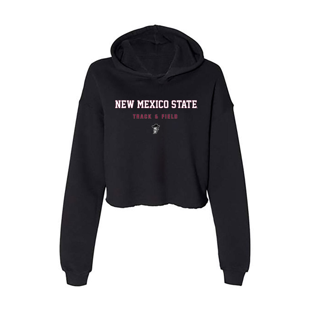 NMSU - NCAA Women's Track & Field : Kamryn Cadle - Women's Crop Fleece Hoodie-0