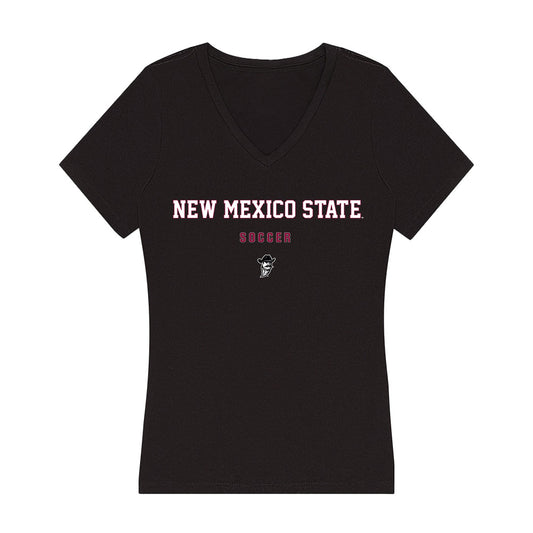 NMSU - NCAA Women's Soccer : Mya Gonzales - Women's V-Neck T-Shirt-0
