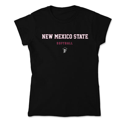 NMSU - NCAA Softball : Karyme Amaya - Soft Style Women’s T-Shirt-0