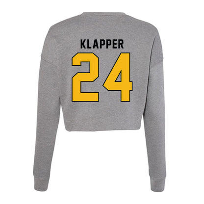 Idaho - NCAA Men's Basketball : Miles Klapper - Women's Cropped Crew Fleece-1
