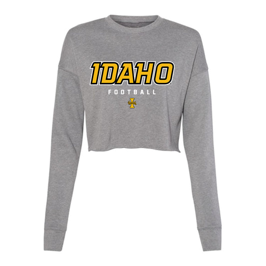 Idaho - NCAA Football : Tsiyown Lowery - Women's Cropped Crew Fleece-0