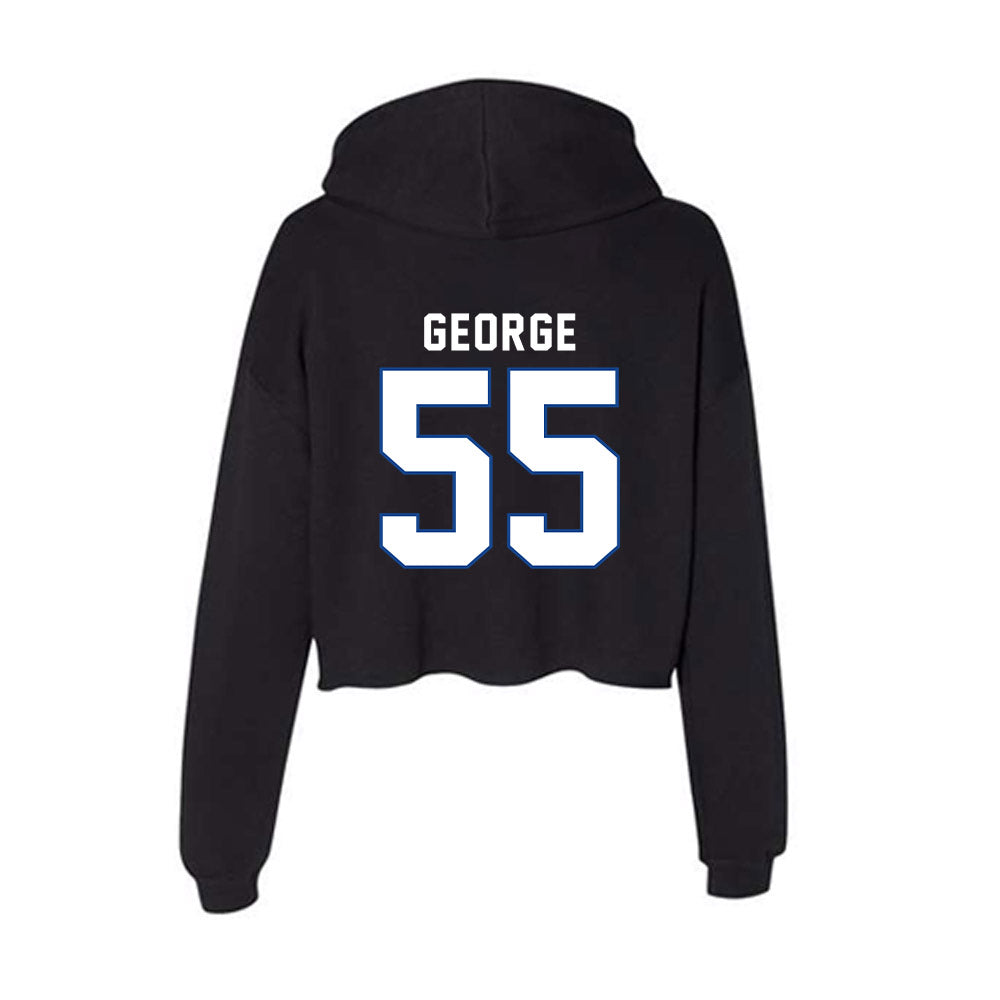Grand Valley - NCAA Football : Jonnell George - Women's Crop Fleece Hoodie-1