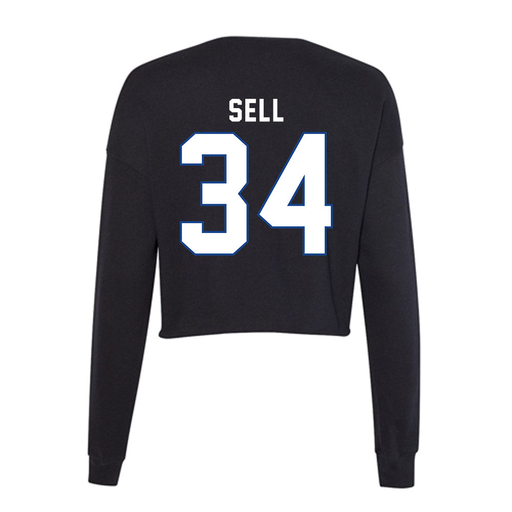 Grand Valley - NCAA Football : Keegan Sell - Women's Cropped Crew Fleece-1