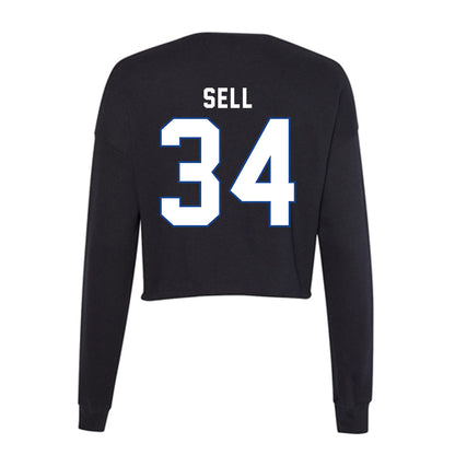 Grand Valley - NCAA Football : Keegan Sell - Women's Cropped Crew Fleece-1