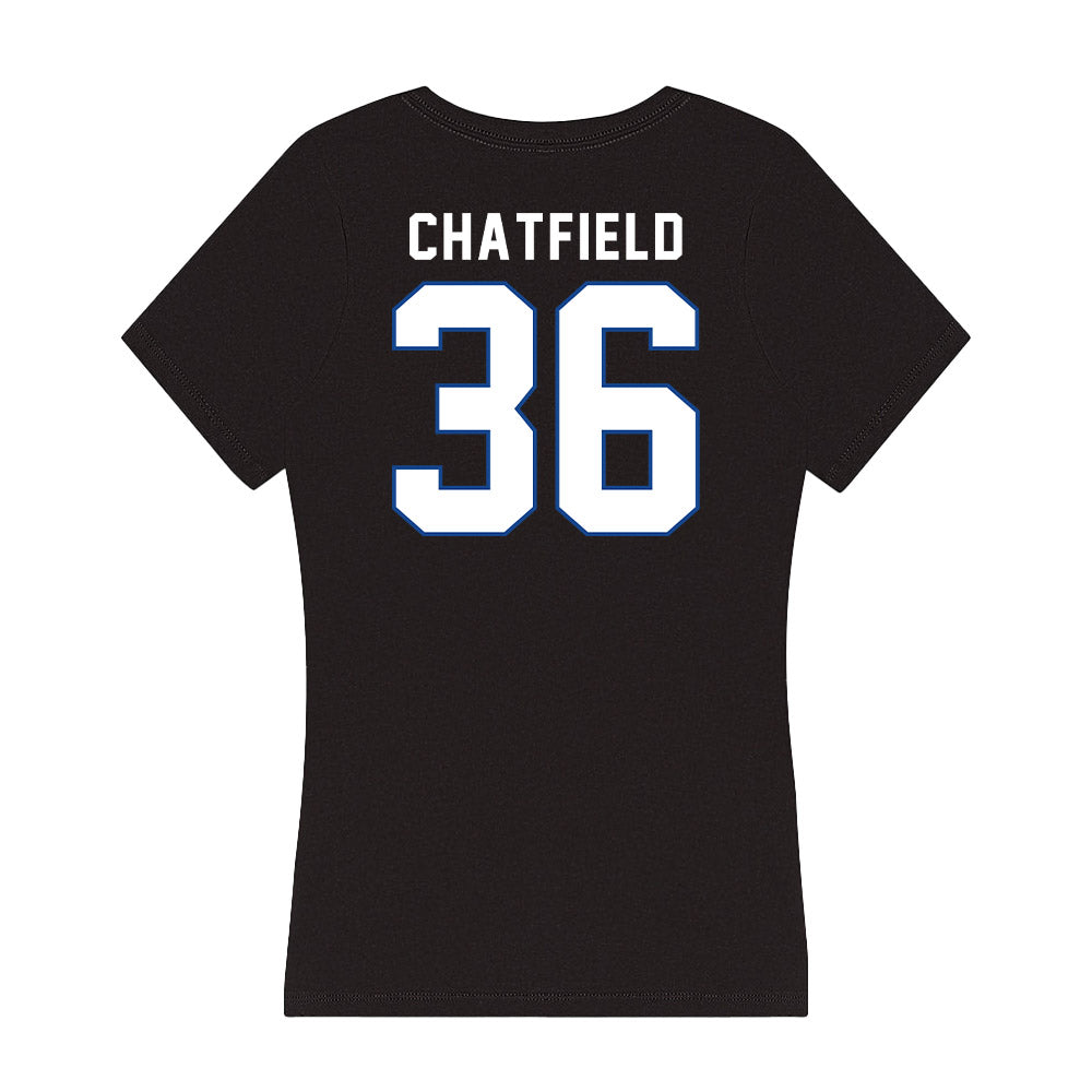 Grand Valley - NCAA Football : Gage Chatfield - Women's V-Neck T-Shirt-1