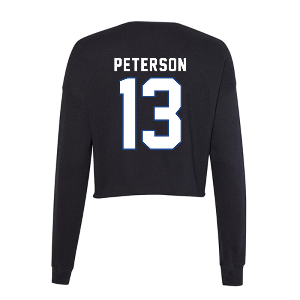 Grand Valley - NCAA Football : Cade Peterson - Women's Cropped Crew Fleece-1