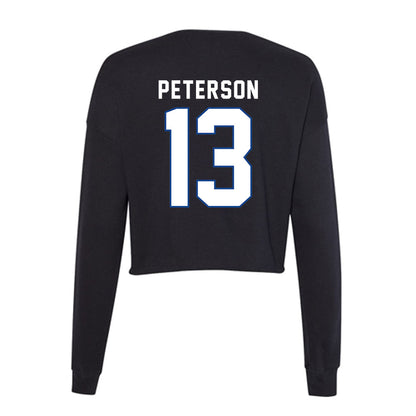 Grand Valley - NCAA Football : Cade Peterson - Women's Cropped Crew Fleece-1