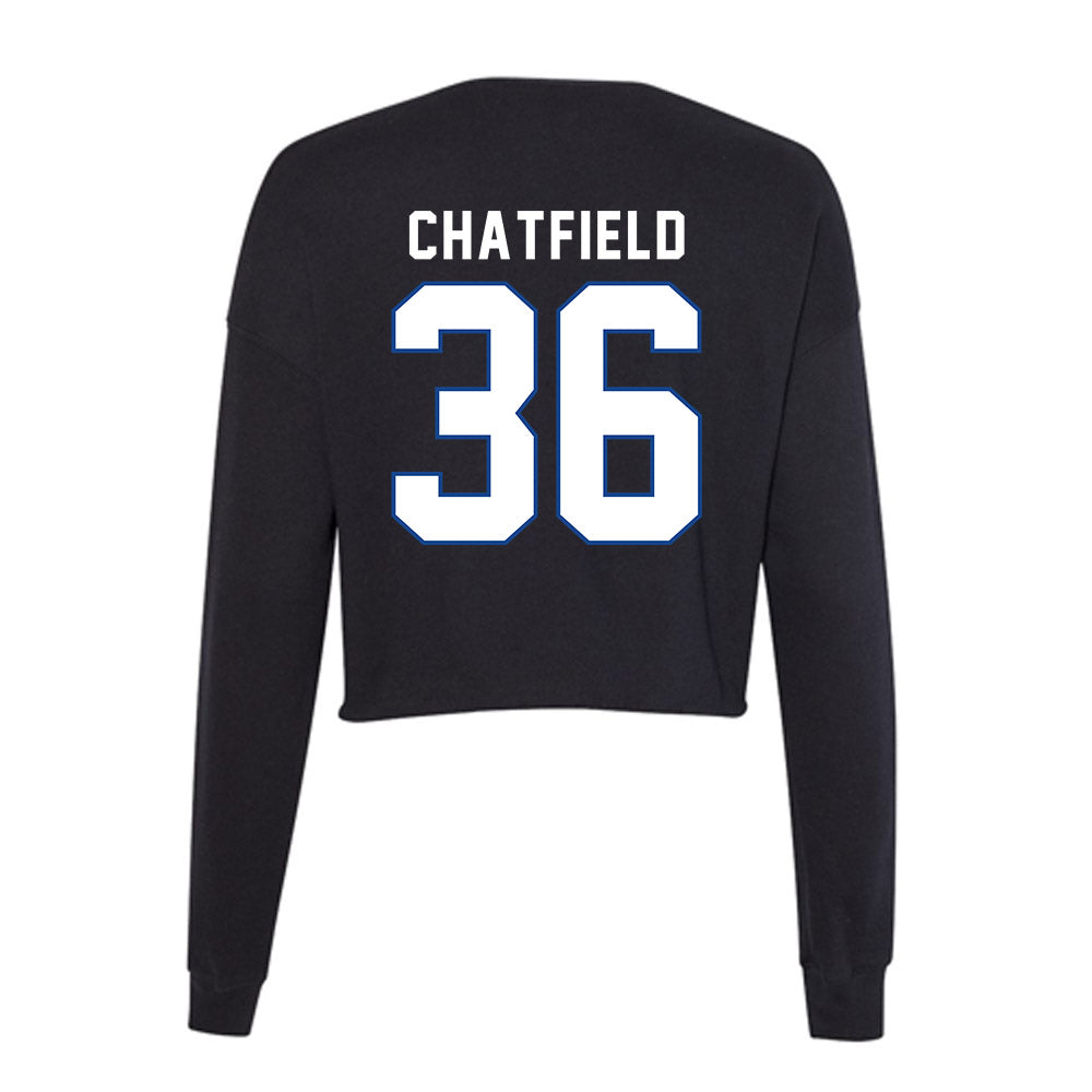 Grand Valley - NCAA Football : Gage Chatfield - Women's Cropped Crew Fleece-1