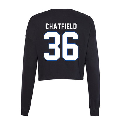 Grand Valley - NCAA Football : Gage Chatfield - Women's Cropped Crew Fleece-1