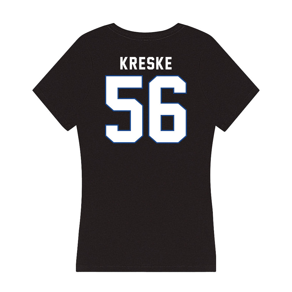 Grand Valley - NCAA Football : David Kreske - Women's V-Neck T-Shirt-1