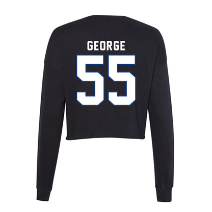 Grand Valley - NCAA Football : Jonnell George - Women's Cropped Crew Fleece-1