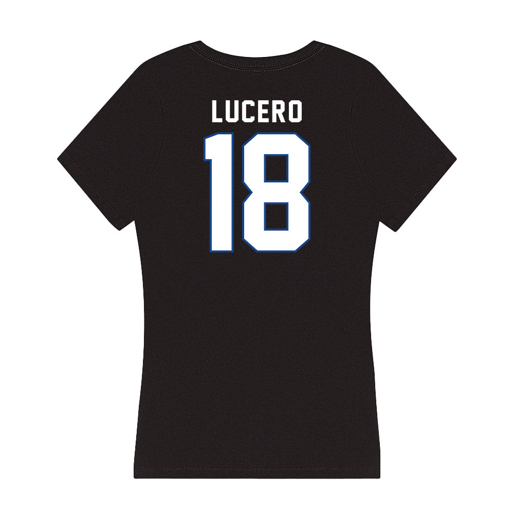 Grand Valley - NCAA Football : Aidan Lucero - Women's V-Neck T-Shirt-1
