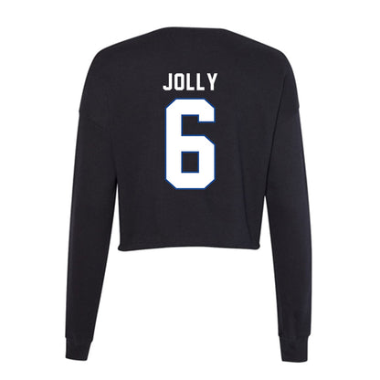 Grand Valley - NCAA Football : Thomas Jolly - Women's Cropped Crew Fleece-1