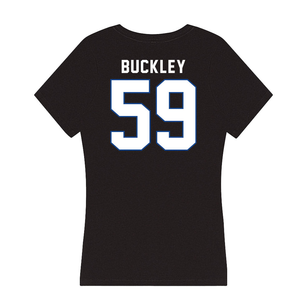 Grand Valley - NCAA Football : Tre Vonte Buckley - Women's V-Neck T-Shirt-1