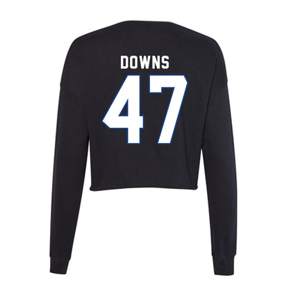 Grand Valley - NCAA Football : Jimmy Downs - Women's Cropped Crew Fleece-1
