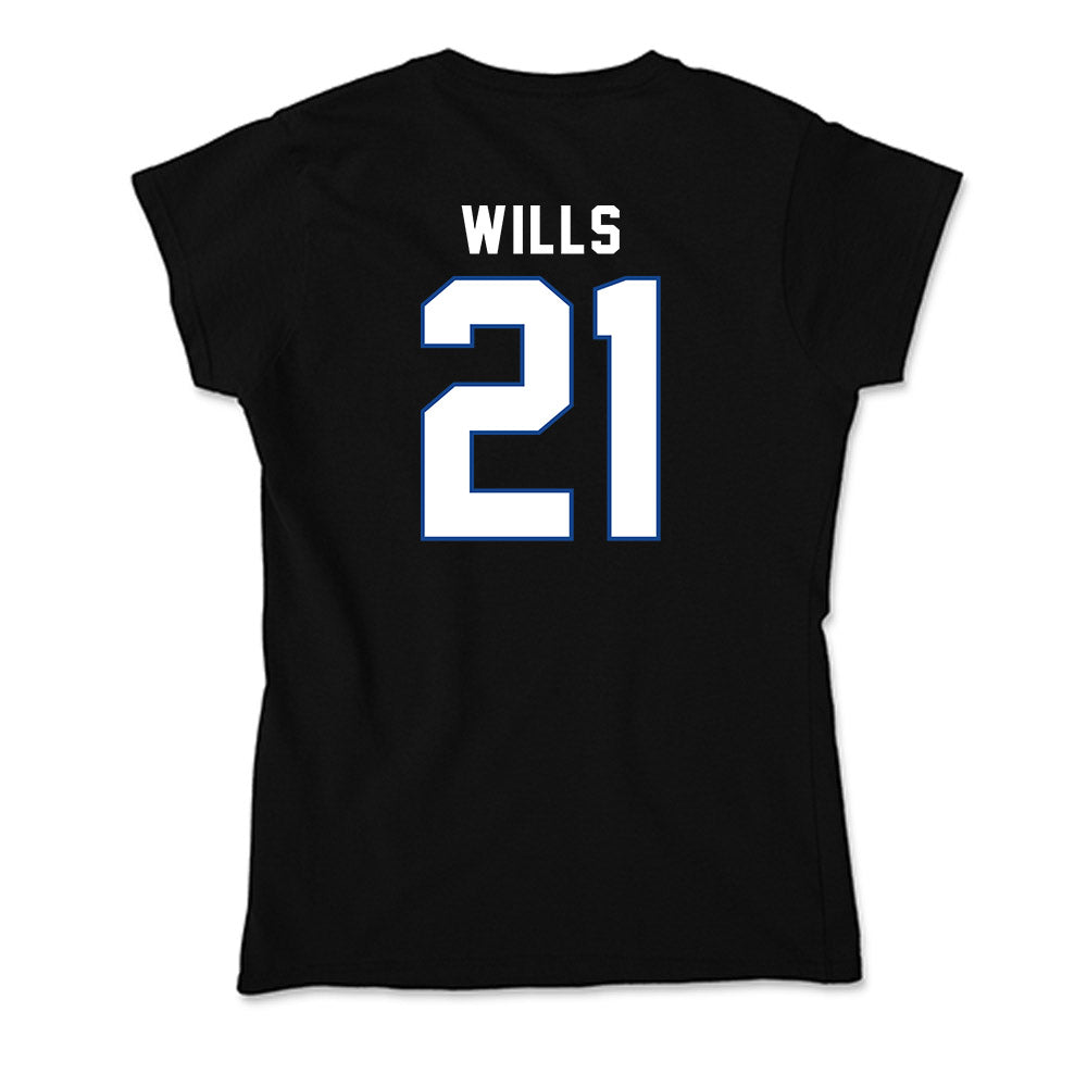 Grand Valley - NCAA Football : Quinn Wills - Soft Style Women’s T-Shirt-1