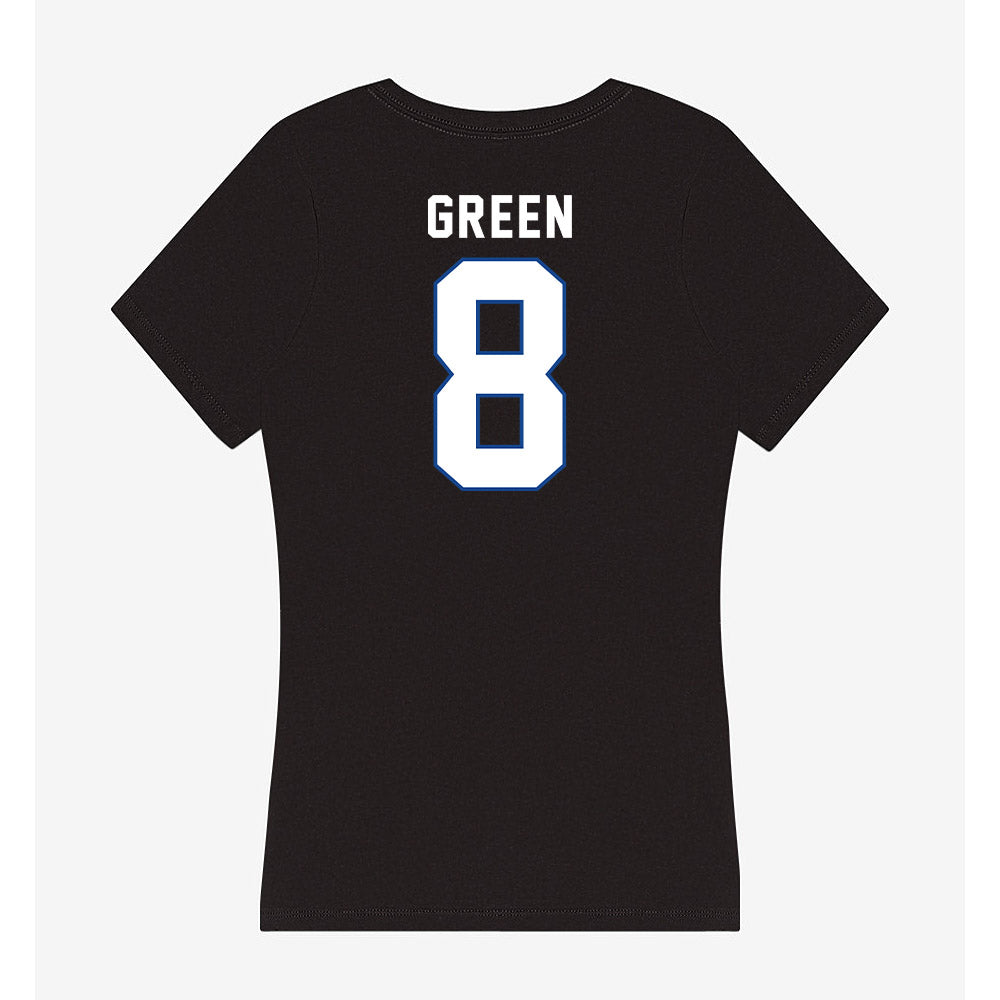 Grand Valley - NCAA Football : Tre'Quan Green - Women's V-Neck T-Shirt-1