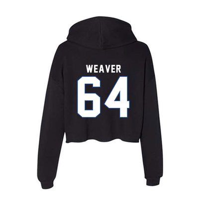 Grand Valley - NCAA Football : Brett Weaver - Women's Crop Fleece Hoodie-1