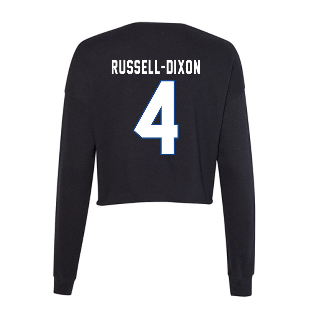 Grand Valley - NCAA Football : Kellen Russell-Dixon - Women's Cropped Crew Fleece-1