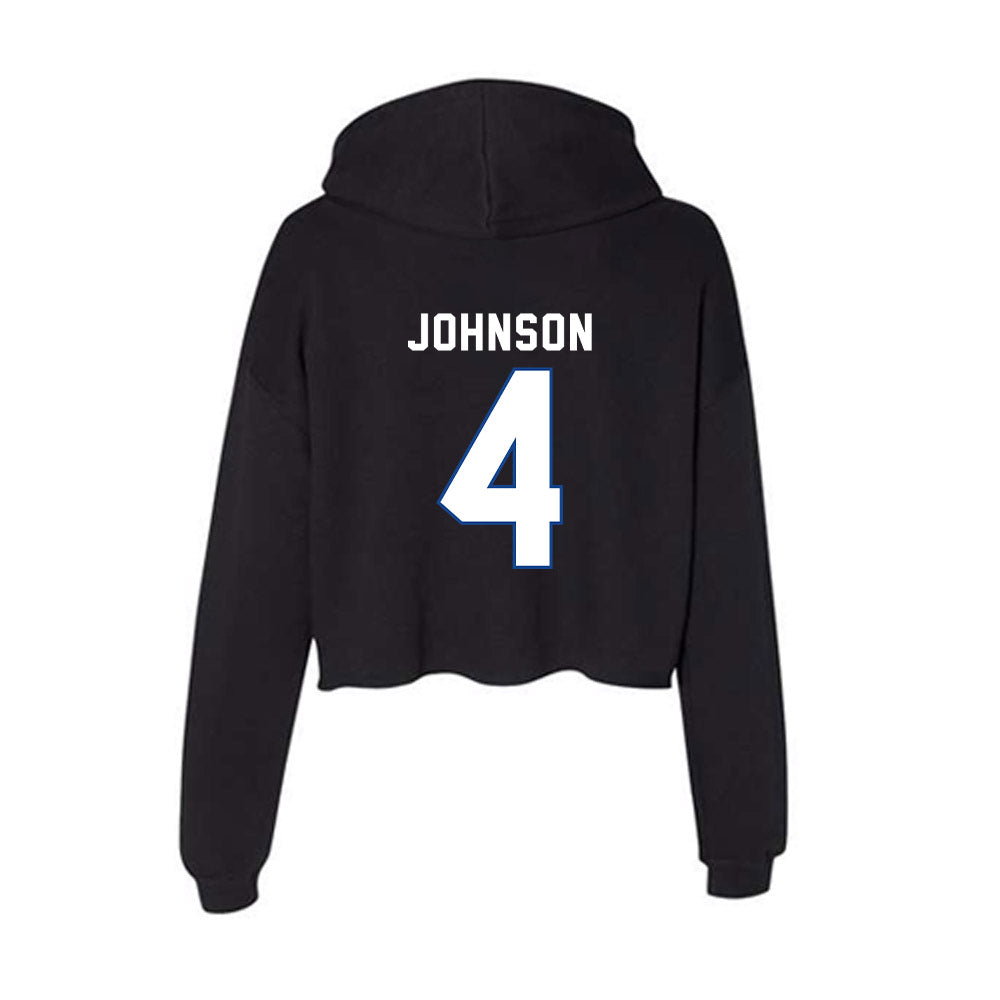 Grand Valley - NCAA Football : Darrell Johnson - Women's Crop Fleece Hoodie-1