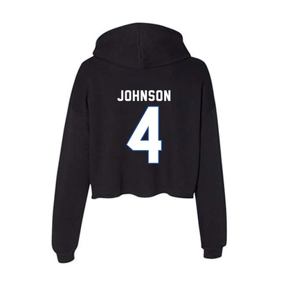 Grand Valley - NCAA Football : Darrell Johnson - Women's Crop Fleece Hoodie-1