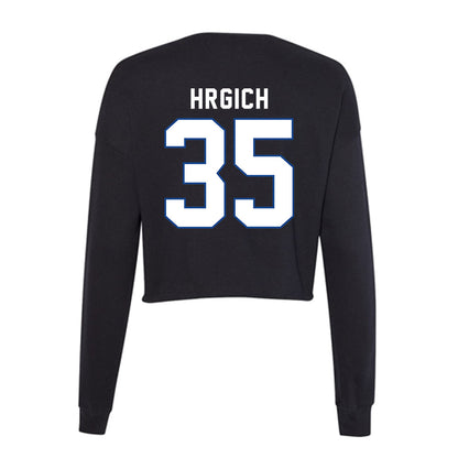 Grand Valley - NCAA Football : Trace Hrgich - Women's Cropped Crew Fleece-1