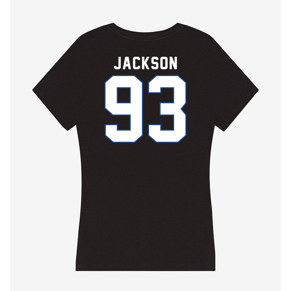 Grand Valley - NCAA Football : Ronald Jackson - Women's V-Neck T-Shirt-1