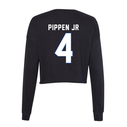 Grand Valley - NCAA Football : Deonte Pippen Jr - Women's Cropped Crew Fleece-1