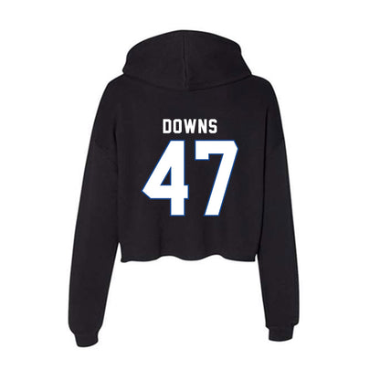 Grand Valley - NCAA Football : Jimmy Downs - Women's Crop Fleece Hoodie-1