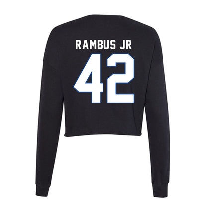 Grand Valley - NCAA Football : Antuane Rambus Jr - Women's Cropped Crew Fleece-1