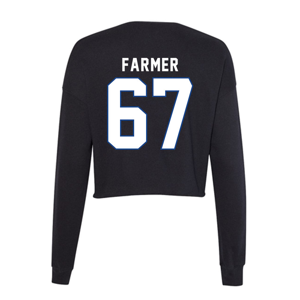 Grand Valley - NCAA Football : Anderson Farmer - Women's Cropped Crew Fleece-1