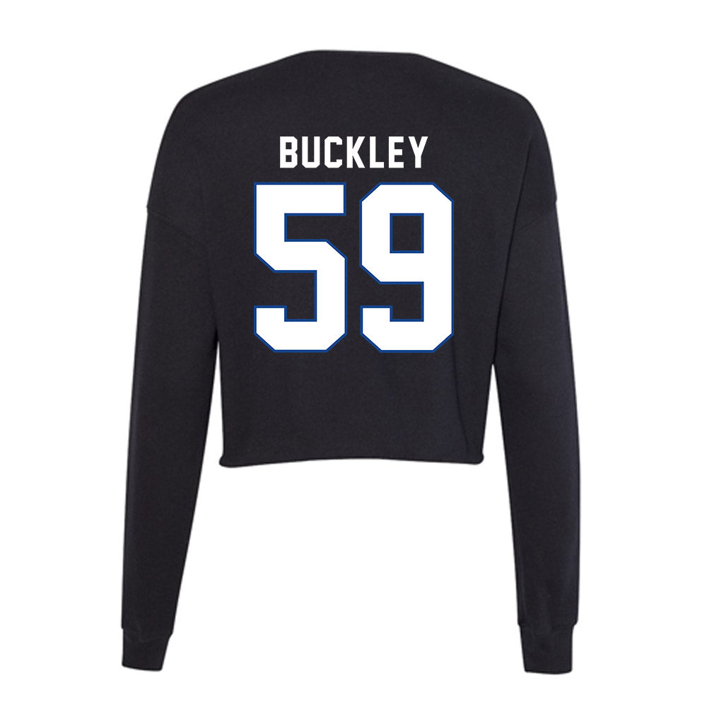 Grand Valley - NCAA Football : Tre Vonte Buckley - Women's Cropped Crew Fleece-1