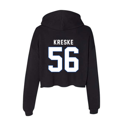 Grand Valley - NCAA Football : David Kreske - Women's Crop Fleece Hoodie-1