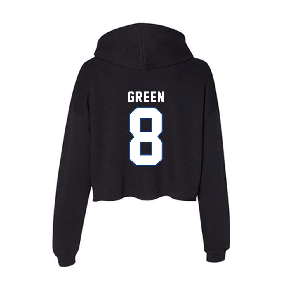 Grand Valley - NCAA Football : Tre'Quan Green - Women's Crop Fleece Hoodie-1