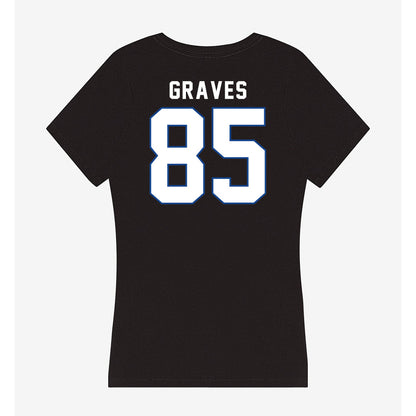 Grand Valley - NCAA Football : Eli Graves - Women's V-Neck T-Shirt-1