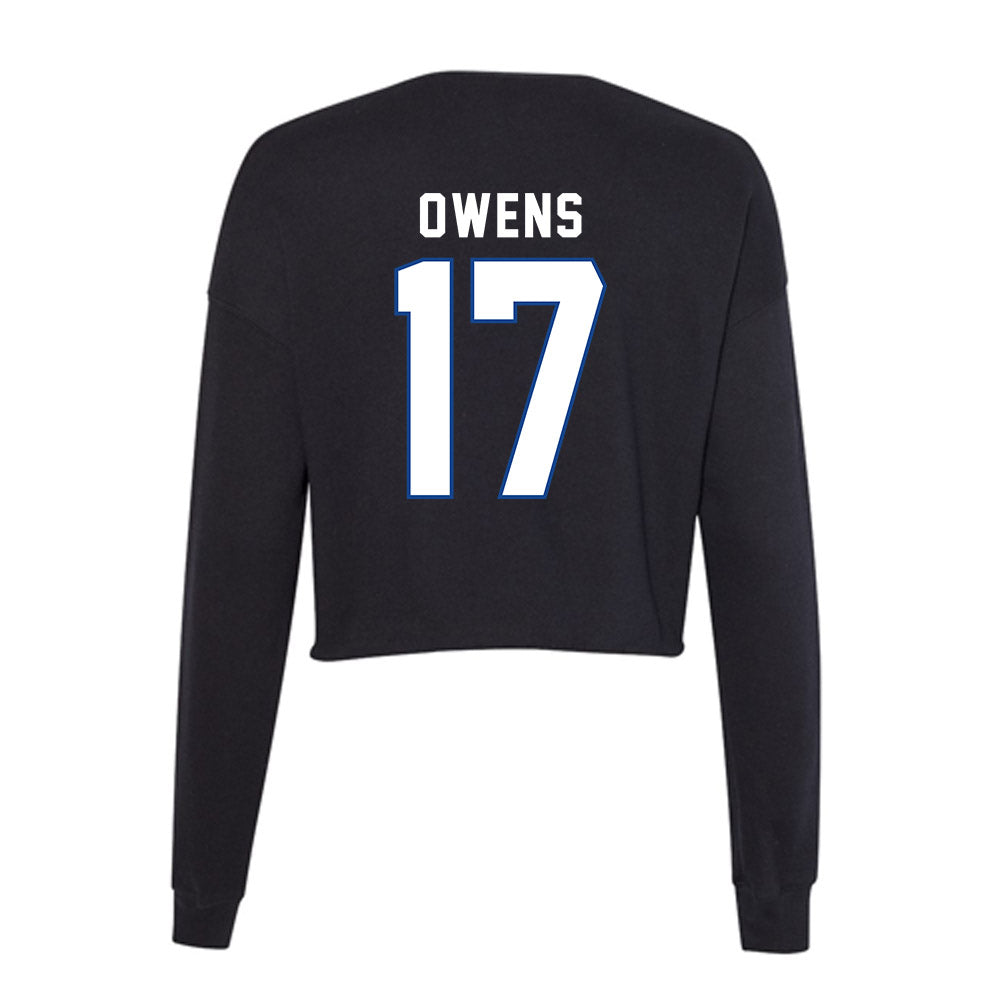 Grand Valley - NCAA Football : Kenyon Owens - Women's Cropped Crew Fleece-1