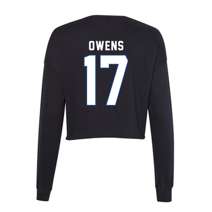 Grand Valley - NCAA Football : Kenyon Owens - Women's Cropped Crew Fleece-1