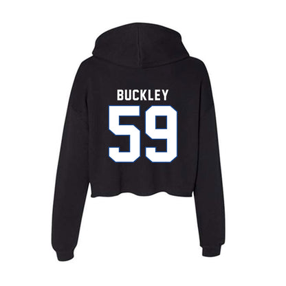Grand Valley - NCAA Football : Tre Vonte Buckley - Women's Crop Fleece Hoodie-1