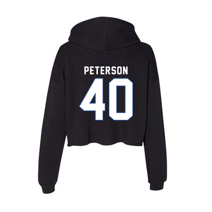 Grand Valley - NCAA Football : Brett Peterson - Women's Crop Fleece Hoodie-1